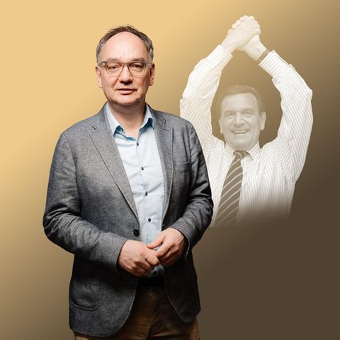 Nico Fried, former chancellor Schröder (photo montage): How much Schröder is in Merz?