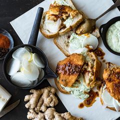Szechuan Hot Chicken auf Brot