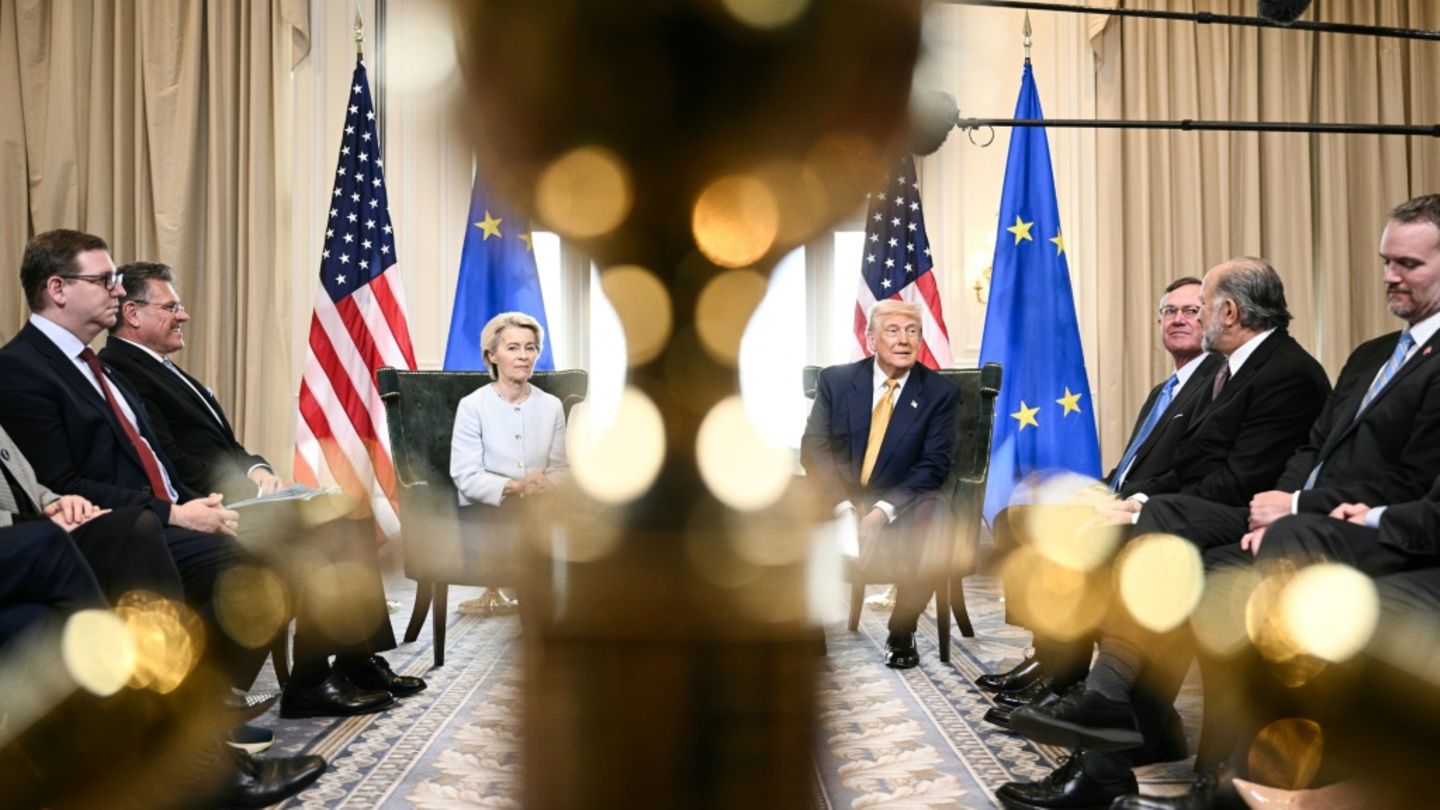 Ursula von der Leyen und Donald Trump am 27. Juli in Schottland