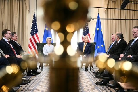 Ursula von der Leyen und Donald Trump am 27. Juli in Schottland
