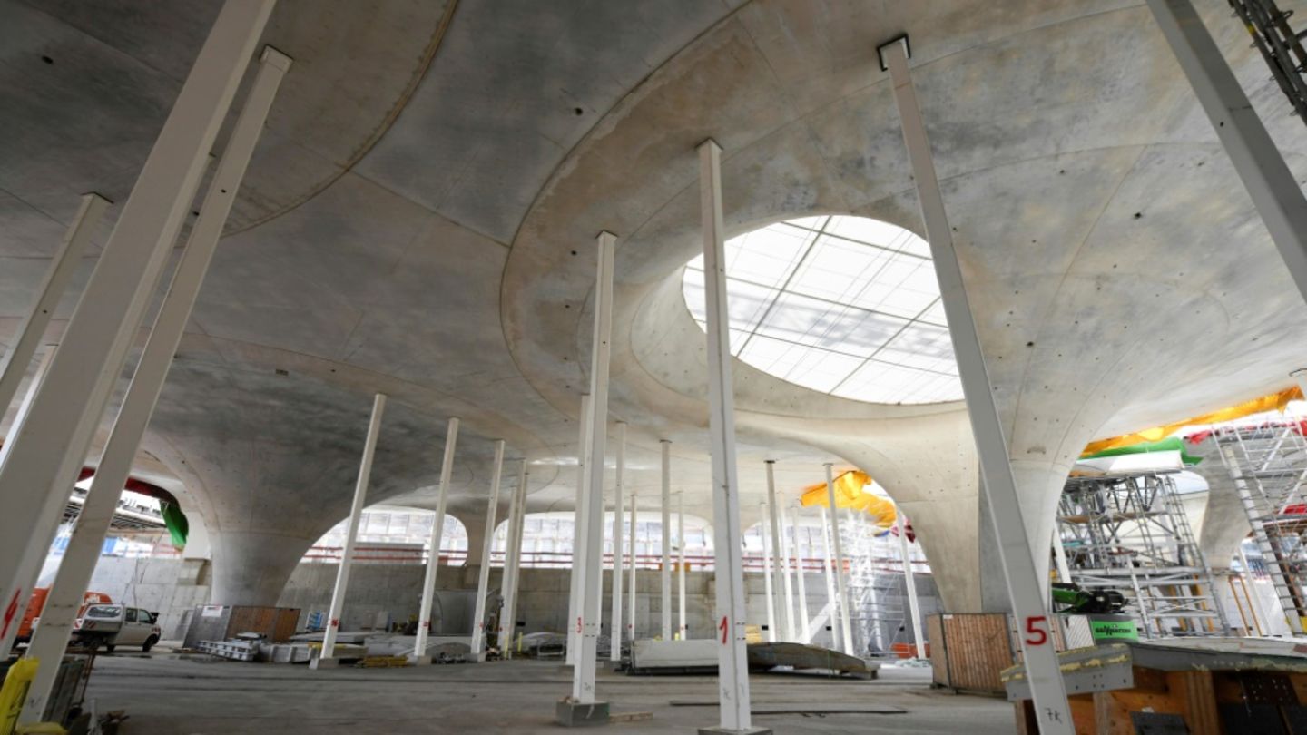 Baustelle von Bahnprojekt Stuttgart 21