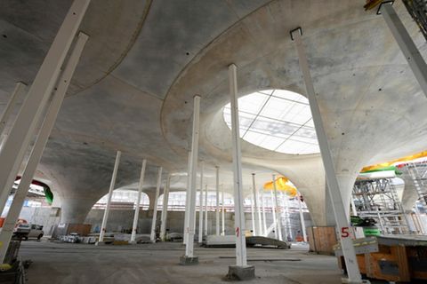 Baustelle von Bahnprojekt Stuttgart 21