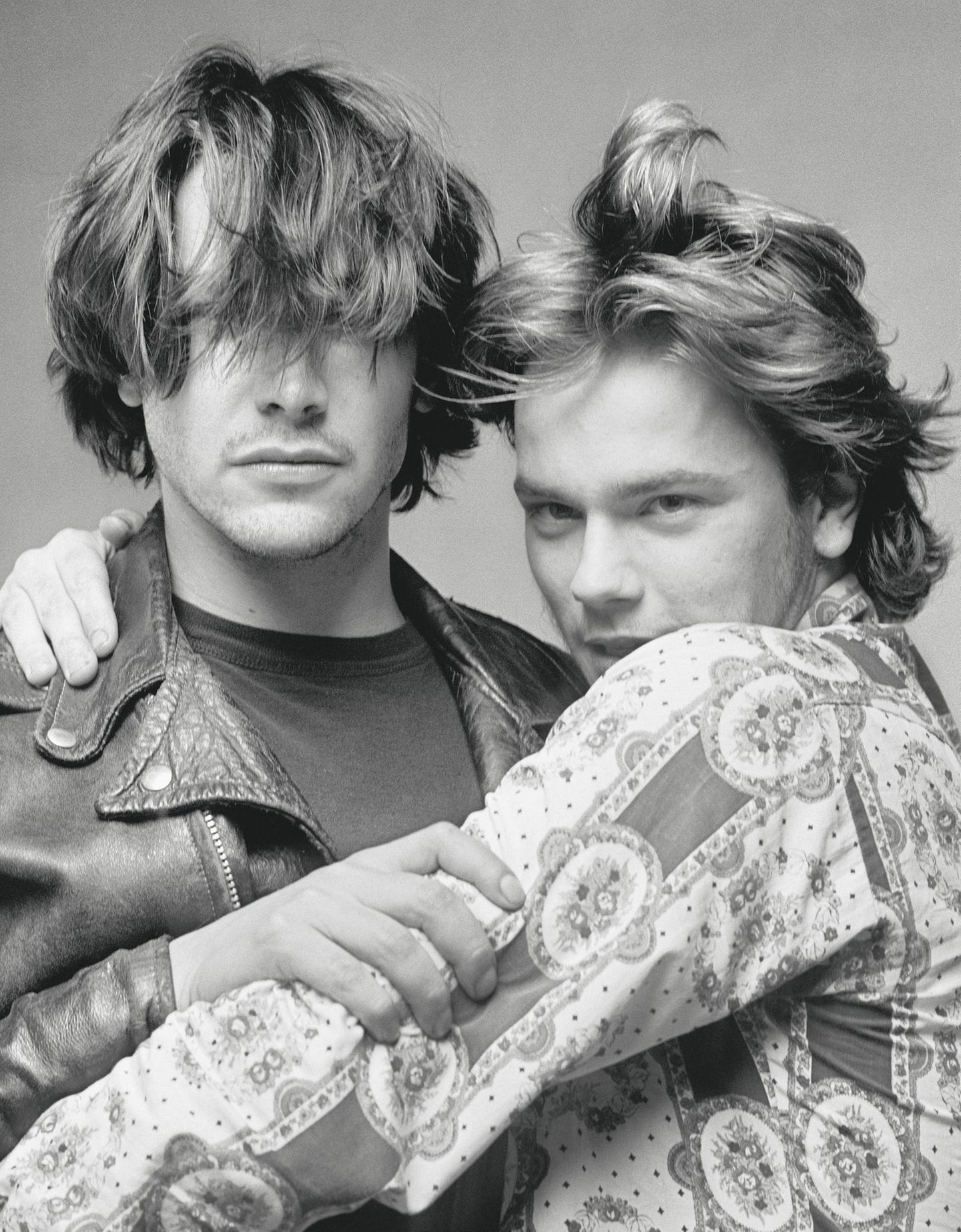Besetzungsfoto von "My Own Private Idaho" ("Das Ende der Unschuld"), mit Keanu Reeves und River Phoenix