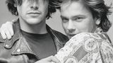 Besetzungsfoto von "My Own Private Idaho" ("Das Ende der Unschuld"), mit Keanu Reeves und River Phoenix