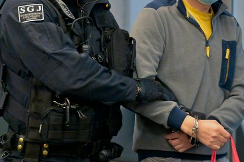 Der Angeklagte Jian G. im Gerichtssaal