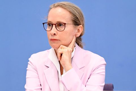 Frauke Brosius-Gersdorf bei der Bundespressekonferenz