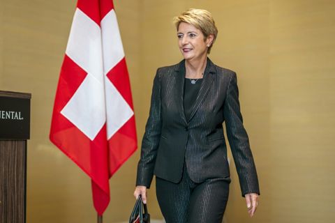 Die Schweizer Präsidentin Karin Keller-Sutter