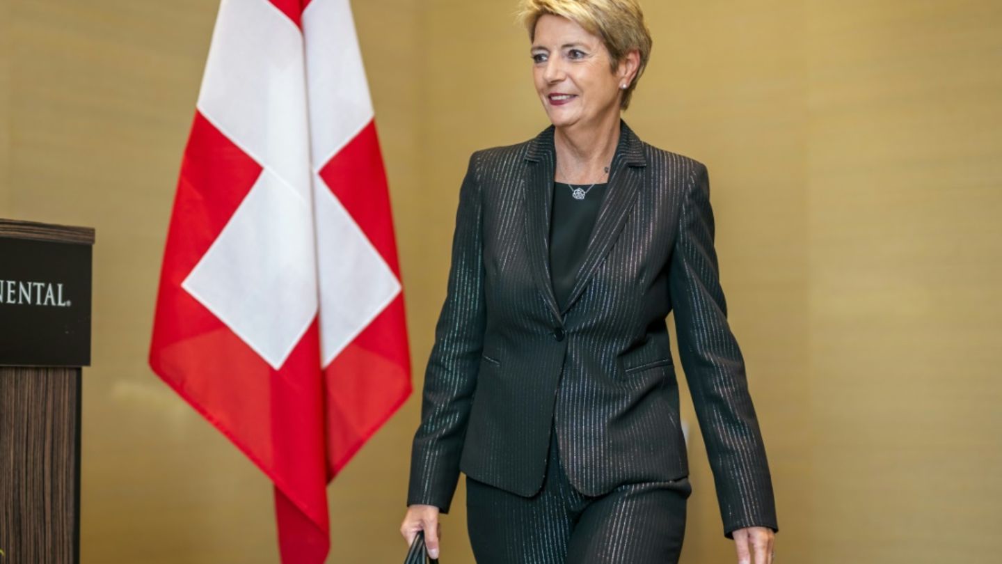 Die Schweizer Präsidentin Karin Keller-Sutter