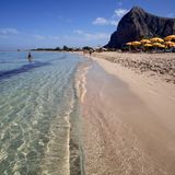 Der Strand von San Vito Lo Capo, Sizilien