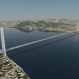 Brücke über die Straße von Messina