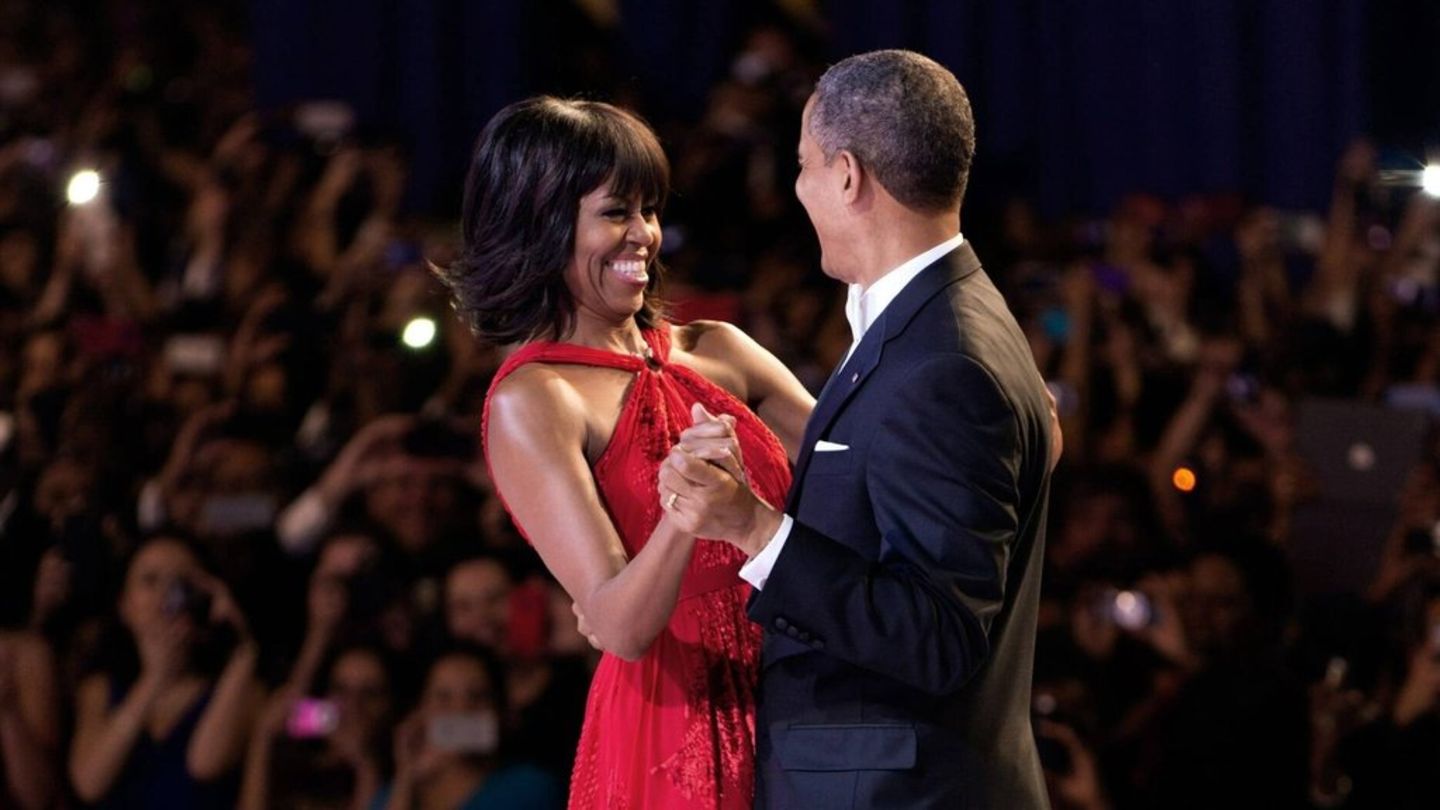 Michelle and Barack Obama: he made an impression with his “sexy voice”