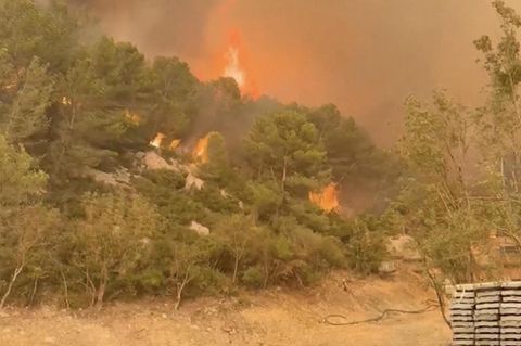 Extreme Waldbrände im Süden Frankreichs