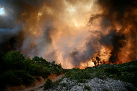 Flammen in Fontjoncouse