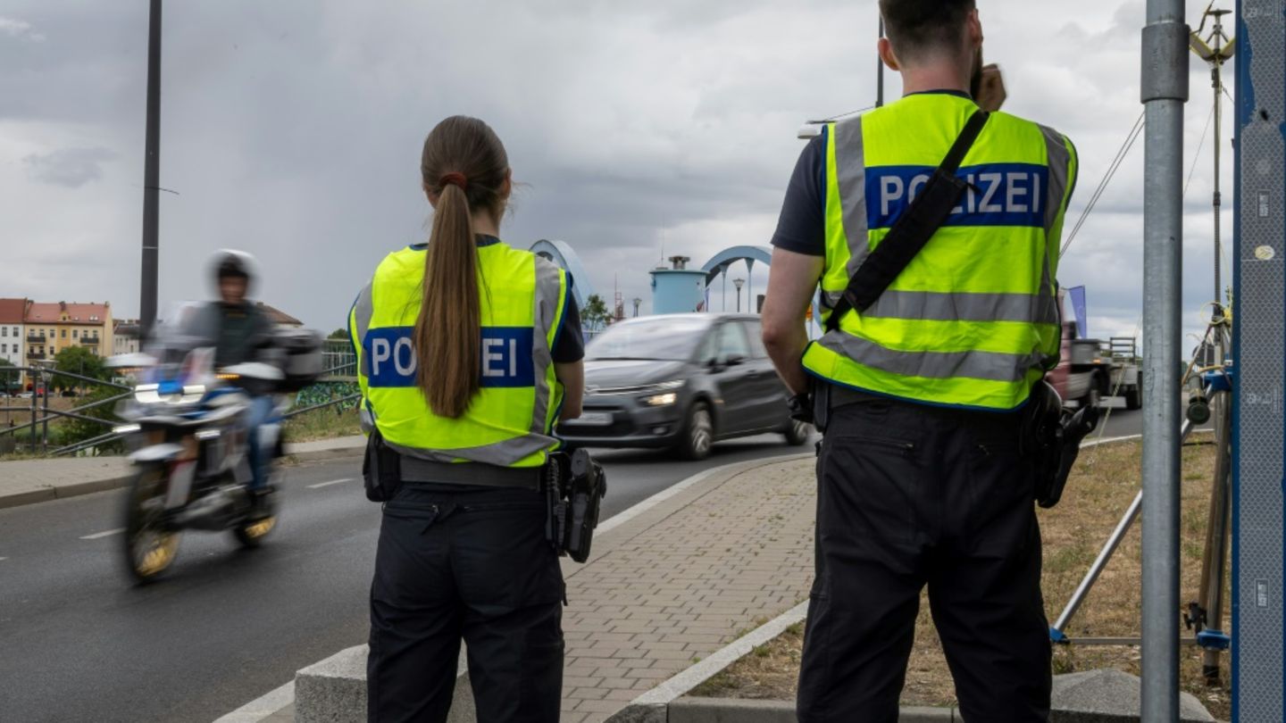Bundespolizisten an Grenze