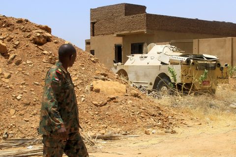 Offizier der sudanesischen Armee