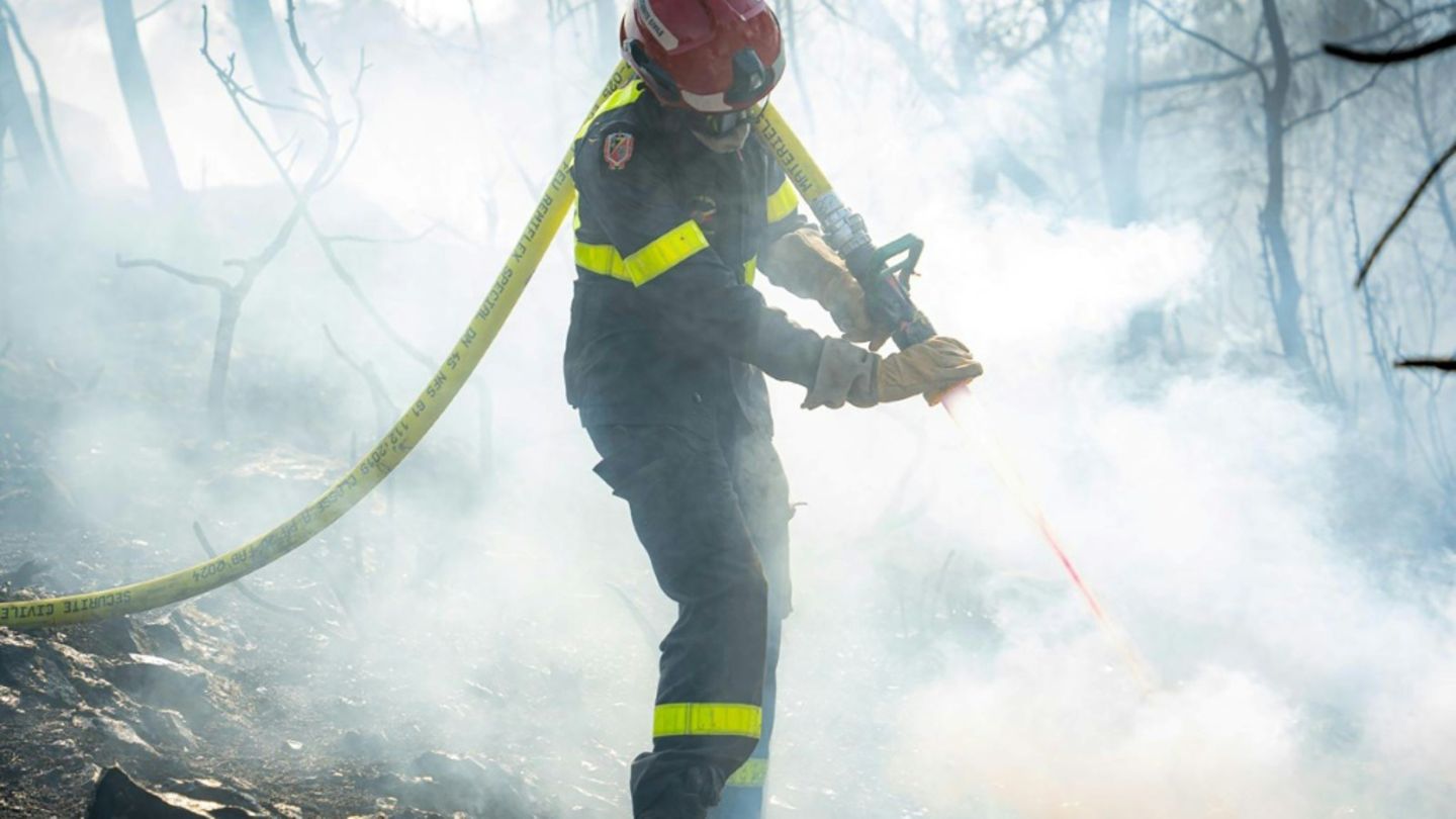 Einsatz nahe Jonquieres im Süden Frankreichs