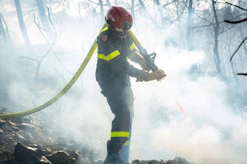 Einsatz nahe Jonquieres im Süden Frankreichs