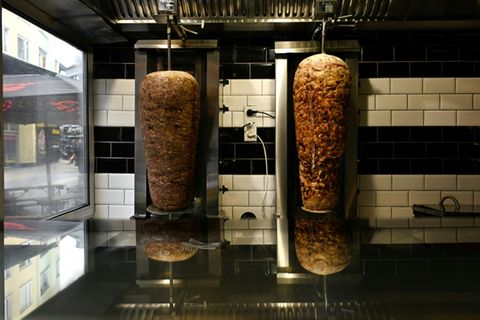 Dönerspieß in Imbiss in Dortmund