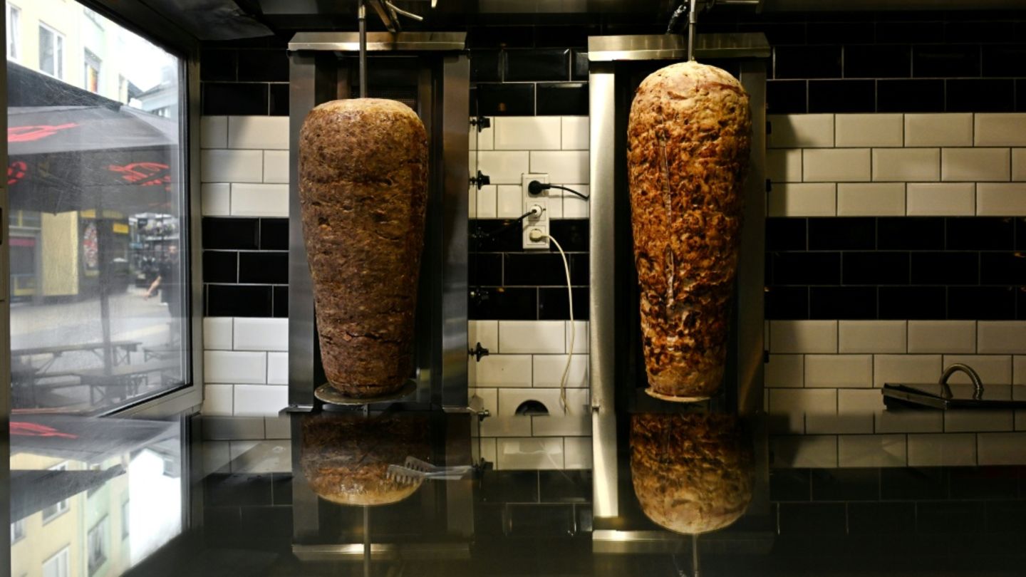 Dönerspieß in Imbiss in Dortmund