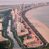 Luftaufnahme des neuen Ressorts