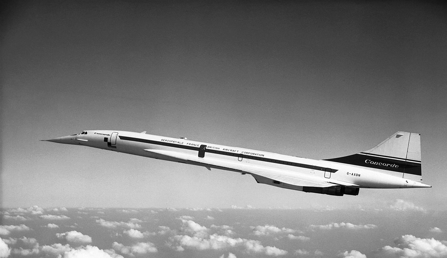 Überschallflugzeug im Testflug
