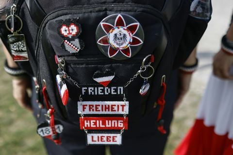 Reichsbürger bei Demonstration in München im August 2024