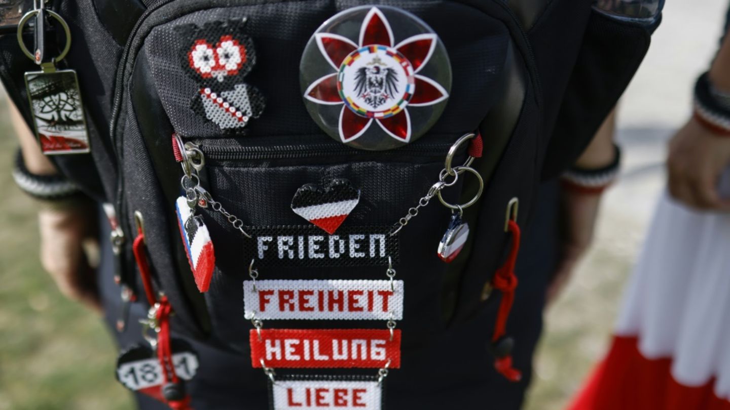 Reichsbürger bei Demonstration in München im August 2024