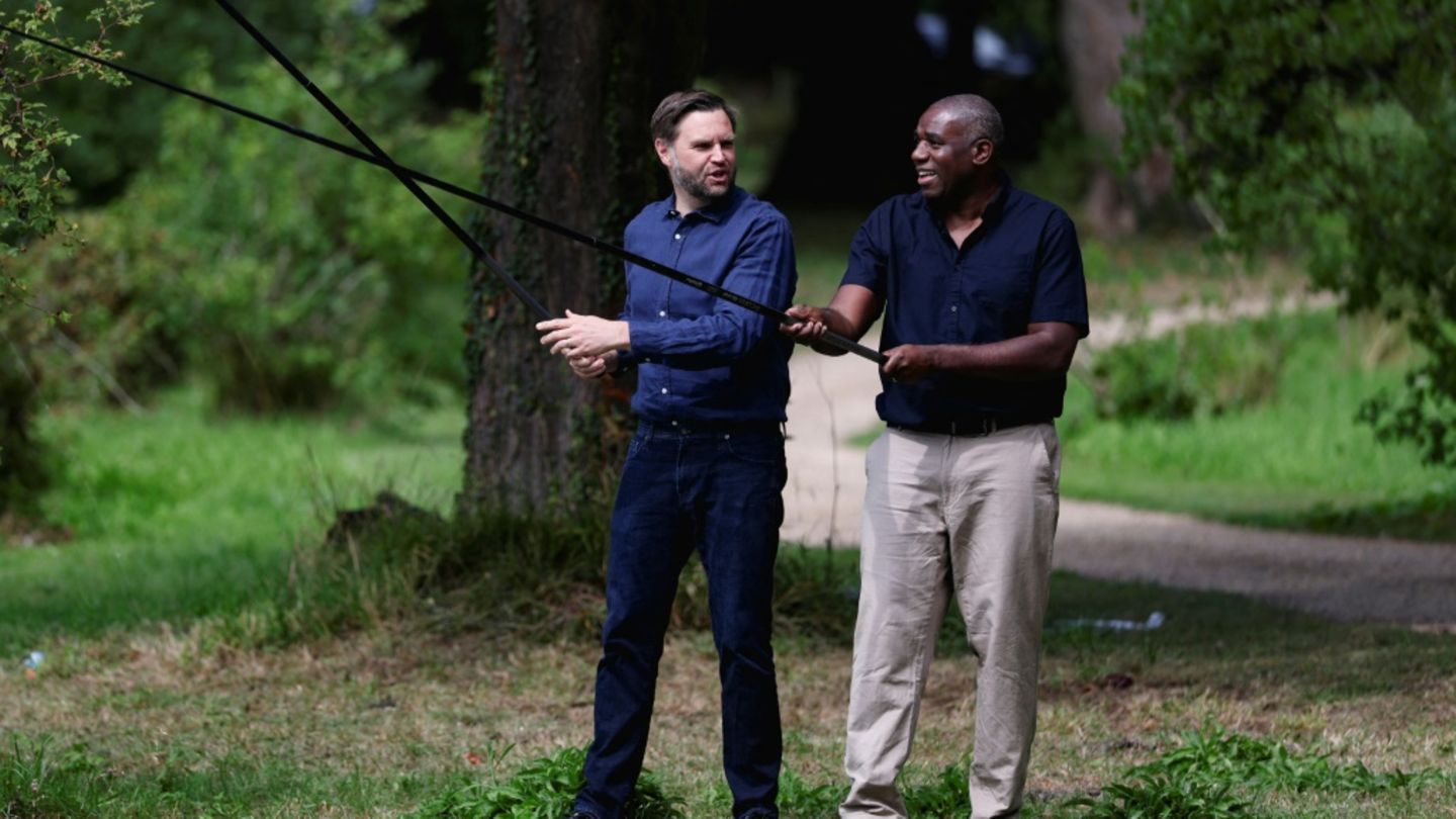 JD Vance und David Lammy beim Angeln
