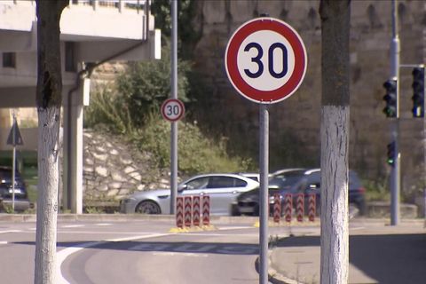 Ein Tempo-30 Schild
