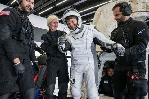 Nasa-Astronautin Anne McClain nach erfolgreicher Rückkehr von der ISS