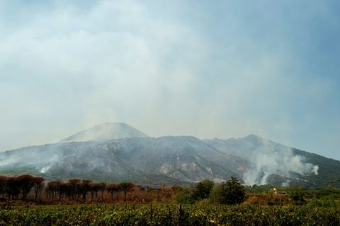 Feuer am Vesuv
