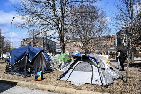 Schätzungsweise um die 3700 Menschen leben in Washington D.C. auf der Straße