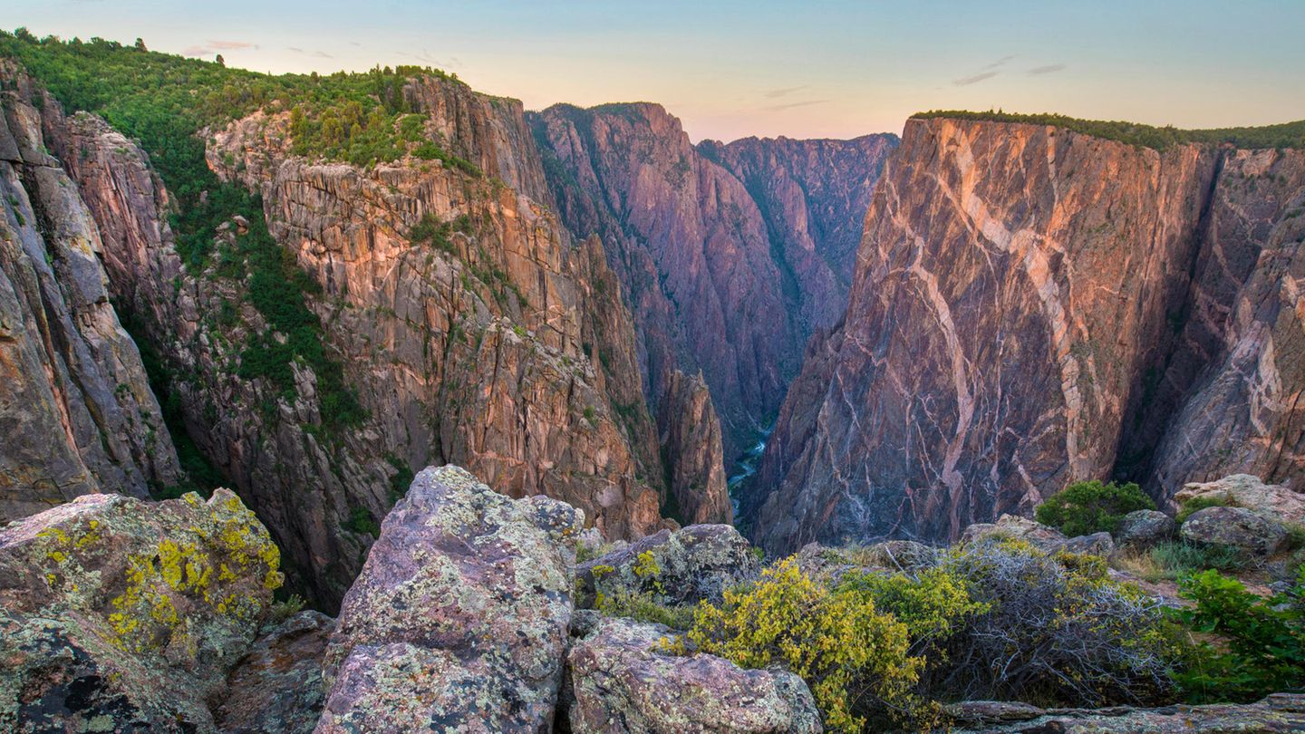 Ein blick auf der Black Canyon Schlucht