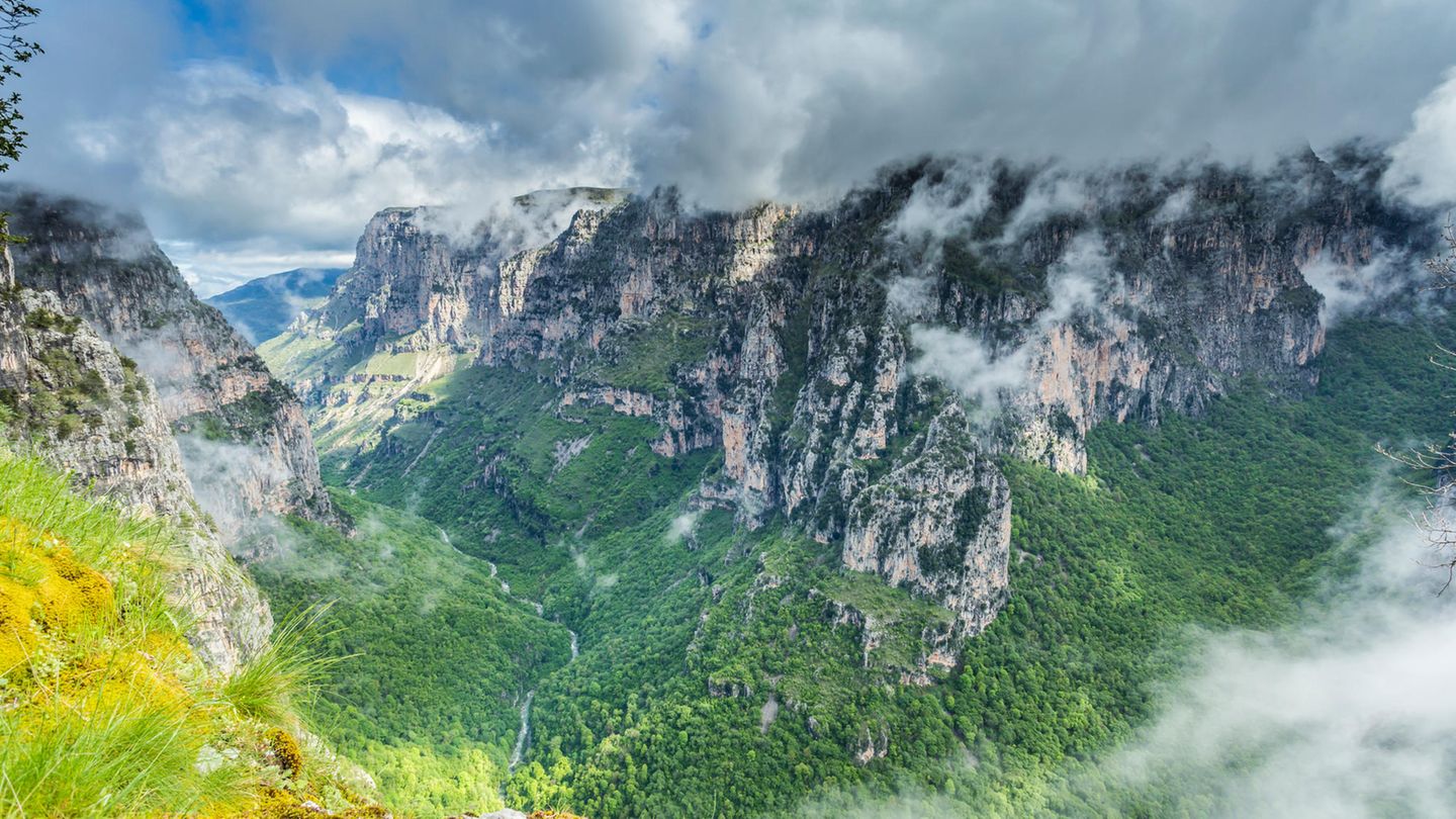 Ein Blick auf Vikos Schlucht