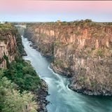 Ein Blick auf Batoka-Schlucht, Sambia und Simbabwe