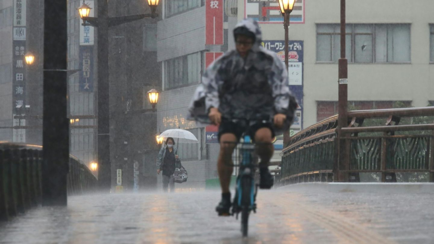 Heftige Regenfälle in der japanischen Provinz Kumamoto