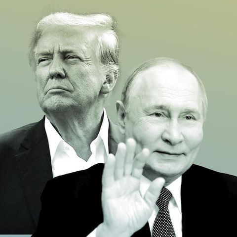 Collage from Trump and Putin, they meet in Alaska