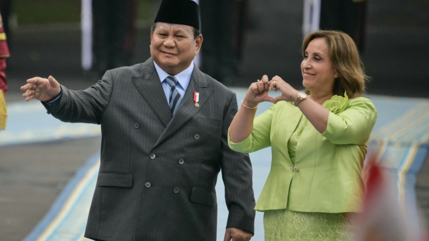 Prabowo und Boluarte in Jakarta