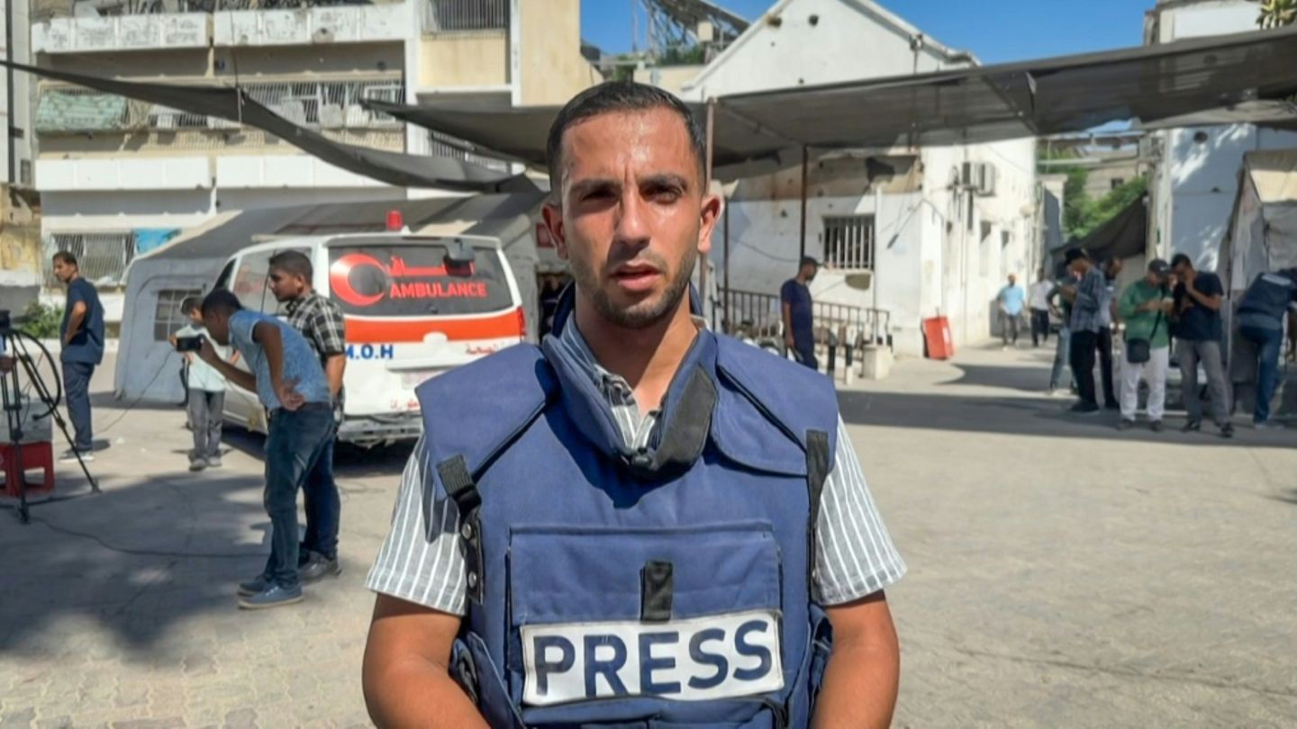 Der Al-Dschasira-Reporter Anas al-Scharif am 1. August