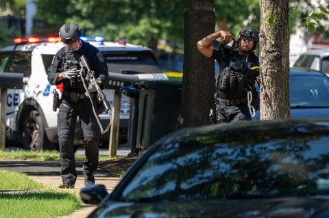 Donald Trump Nationalgarde: Polizisten in Washington