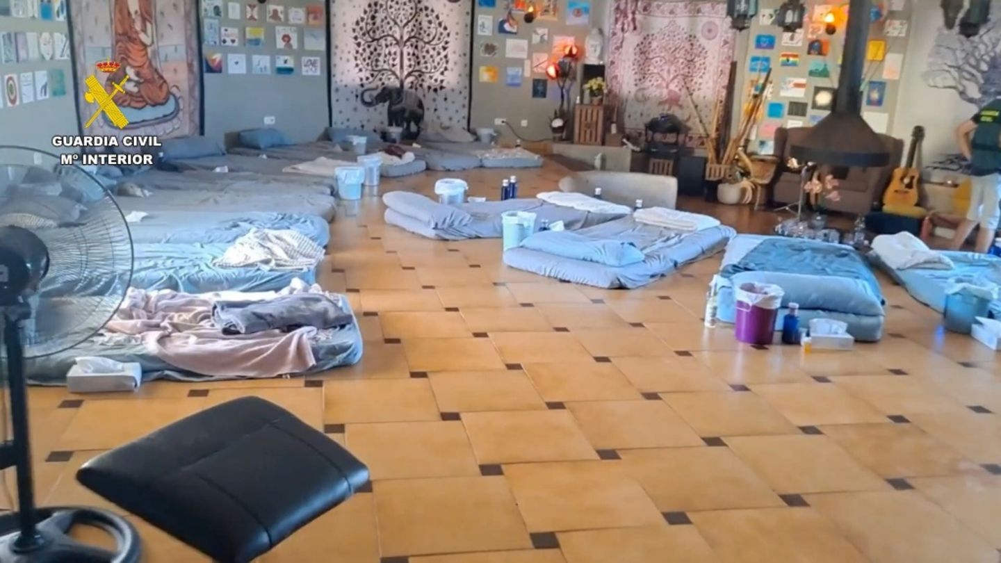 Polizeifoto der Villa in Pedreguer