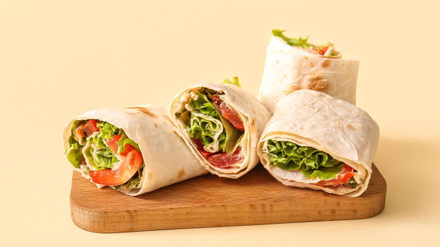 Tolle Rolle: Wrap Rezept mit Schafskäse (Symbolbild)