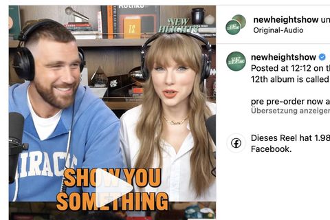 Taylor Swift im Podcast "New Heights" ihres Partners Travis Kelce