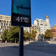 Wetter in Spanien: Ein Thermometer zeigt 41 Grad