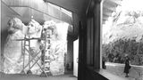 Modell der Skulptur von Mount Rushmore