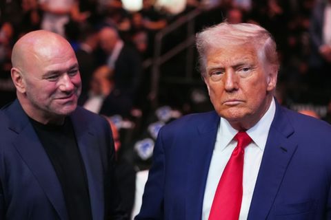 White (l) und Trump bei einer UFC-Veranstalung im Juni