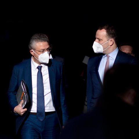 Two men, one problem: RKI boss Wieler (left) and the then health minister Jens Spahn appeared as a tandem during pandemic-behind the scenes it crashed too