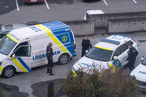Polizei in Reykjavik, der Hauptstadt von Island