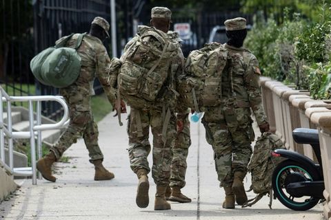 Soldaten der Nationalgarde in Washington