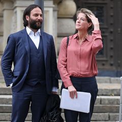 Christina Block mit ihrem Verteidiger Ingo Bott